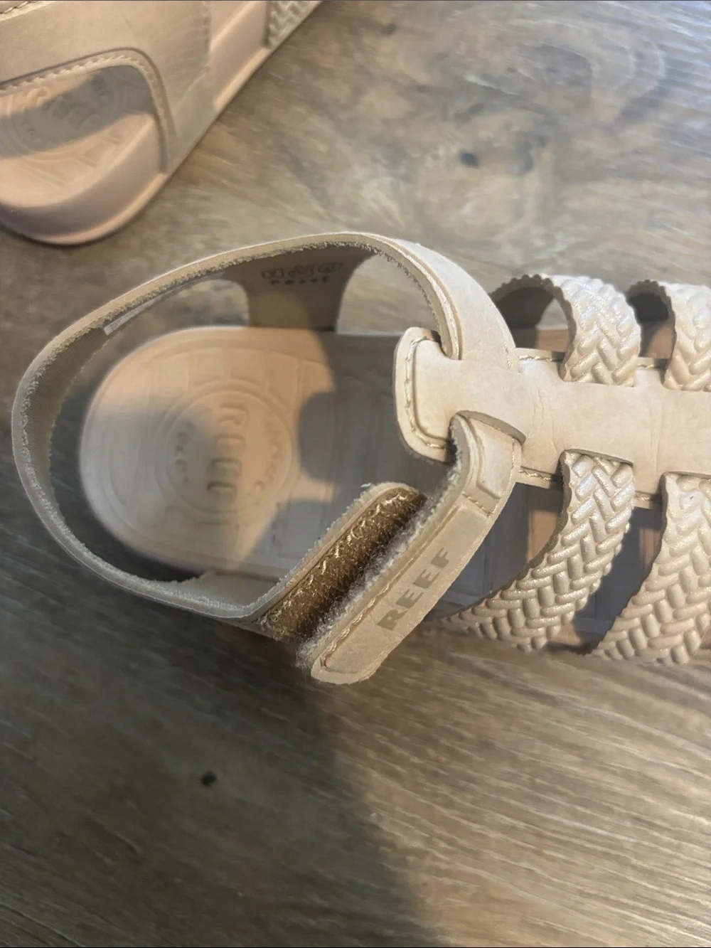 Reef Kids Neutral Braided-Strap Sandals - Beige